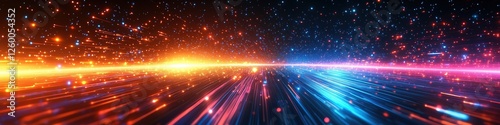 Abstract digital background, a digital future concept