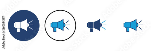 Megaphone icon vector. Loudspeaker icon vector.