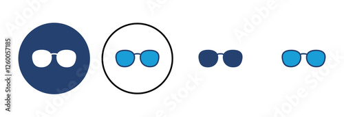Glasses icon vector. Glasses vector icon