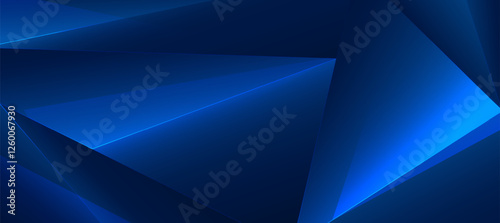 Modern abstract background, Polygon elegant blue background vector for presentation business banner or web background EPS 10