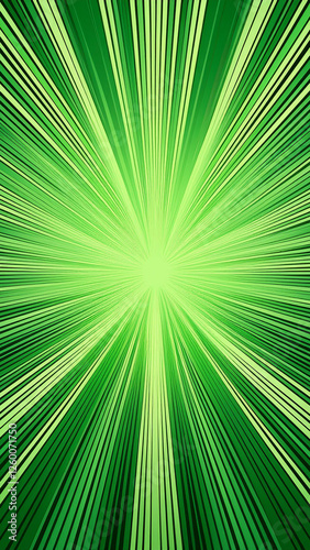 Comic cartoon sunrays green background lightning blast halftone frame animation. Royalty high-quality free best stock of abstract green light rays background retro comic style halftone pop art