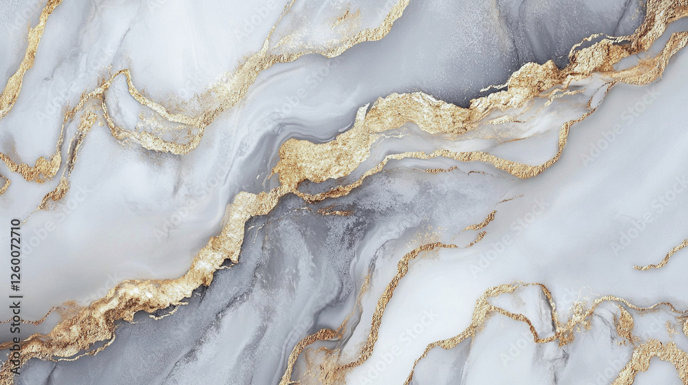 Fototapeta premium Biały marmur, stiuk złoty wzór, tło dla projektu, tapeta.