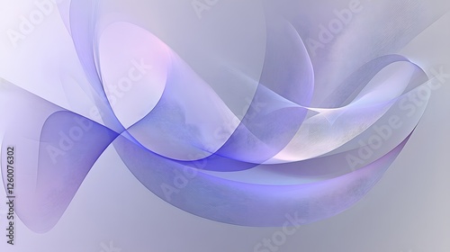 Abstract Lavender Waves Flow Gracefully, Serene Design Aesthetic