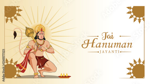 Jai Hanuman Jayanti - Hanuman in Devotional Pose