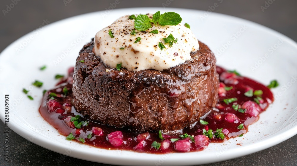 Gourmet Chocolate Beef Tenderloin with Pomegranate Sauce Gourmet Chocolate Beef Tenderloin with Pomegranate Sauce