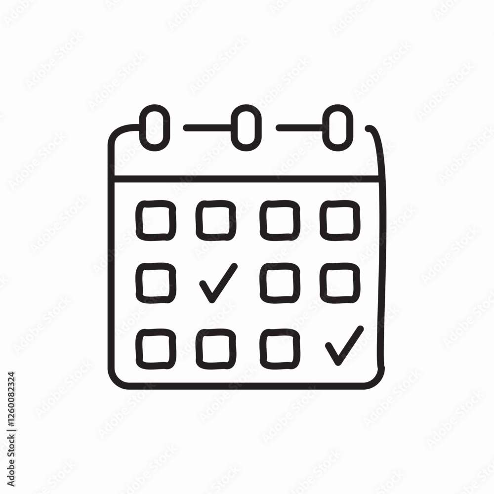 calendar schedule date icon vector sign calendar schedule date icon vector sign