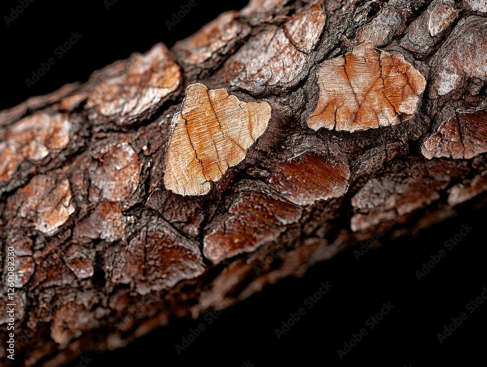 Close Up Texture of Dark Bark Forest Floor Nature Photography Detailed Macro Organic Elements Wood Patterns Close Up Texture of Dark Bark Forest Floor Nature Photography Detailed Macro Organic Elements Wood Patterns