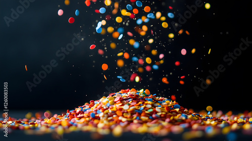 Overflowing Multicolored Confetti