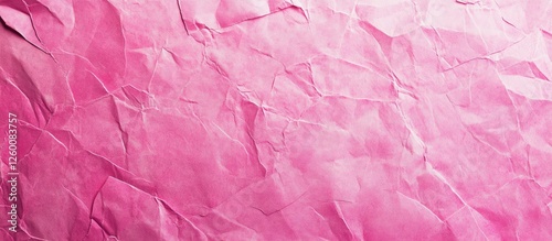 Wallpaper Mural Crumpled bright pink Japanese paper background with textured creases and soft lighting for artistic web graphics and design projects. Torontodigital.ca