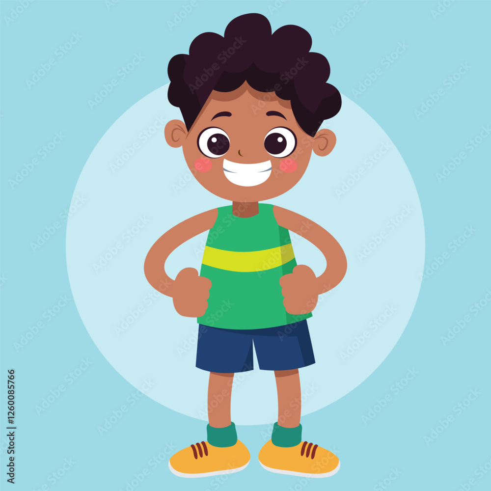 Flat Vector Kids Illustration Flat Vector Kids Illustration