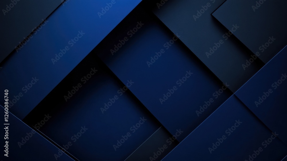 Naklejka premium Sophisticated Blue background with subtle patterns for design, featuring white space in the center for text. Ideal for modern banners and abstract wallpapers.