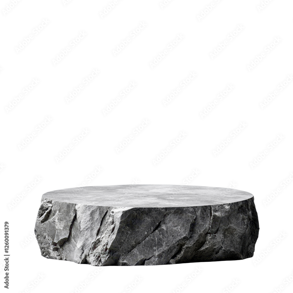 Natural Stone Platform for Display with Black Background Natural Stone Platform for Display with Black Background