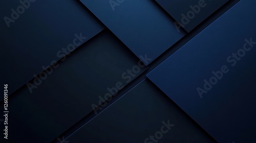 Stylish Blue background with abstract elements. Featuring white space in the center for text. Trendy dark wallpaper ideal for design and banners. Simple geometric modern wallpaper.