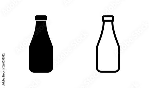 Bottle icon logo design. bottle sign and symbol