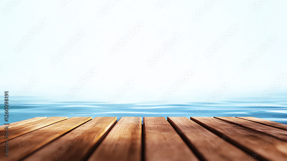A serene view of a wooden pier extending over tranquil waters under a clear sky, evoking feelings of peace and relaxation, perfect for travel and nature enthusiasts. A serene view of a wooden pier extending over tranquil waters under a clear sky, evoking feelings of peace and relaxation, perfect for travel and nature enthusiasts.