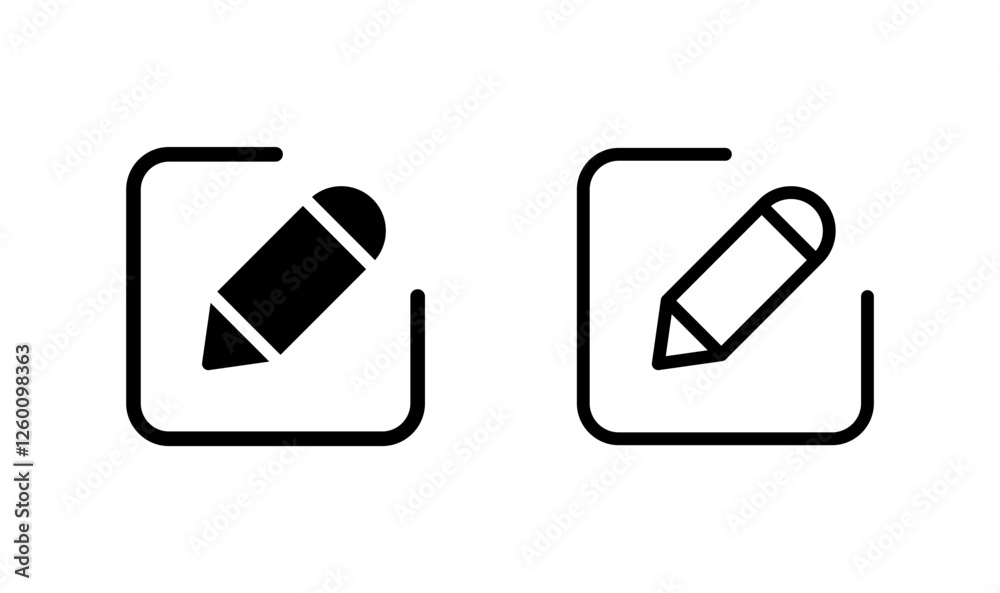 Edit icon logo design. edit document sign and symbol. edit text icon. pencil. sign up Edit icon logo design. edit document sign and symbol. edit text icon. pencil. sign up