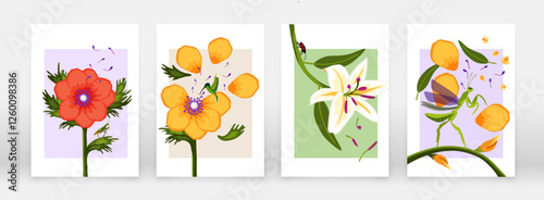 Spring flowers and insects festival