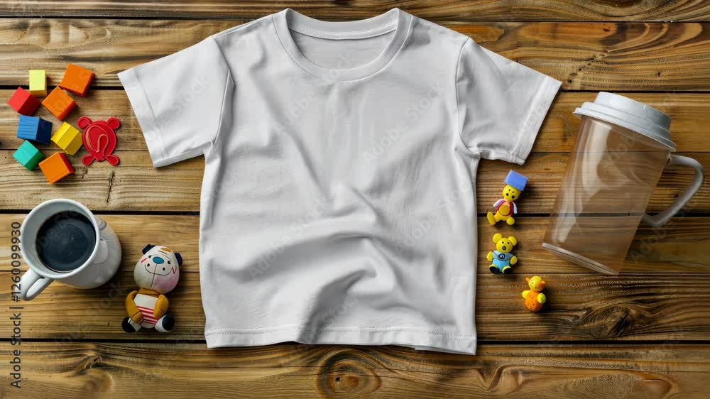 Discover fun activities to customize a plain white t-shirt using colorful toys and craft items, perfect for a creative afternoon