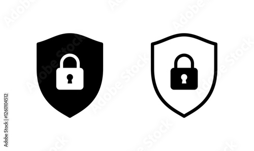 Security icon logo design. protection icon. privacy. vpn