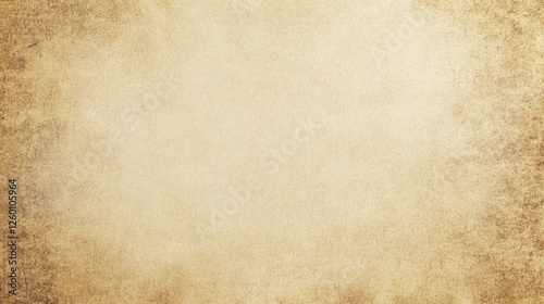 Top View of Blank Parchment Texture with Grainy Surface and Sepia Tones, Soft Illumination Accentuating Texture and Faded Edges for Historical, Clean Designs