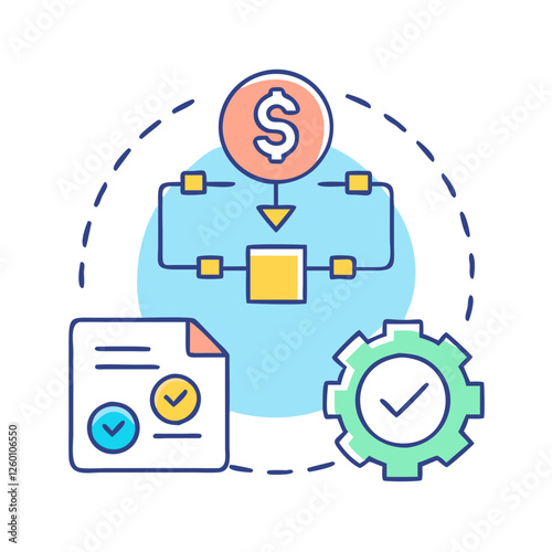 approval workflow icon, approval workflow vector illustration-simple illustration of approval workflow, perfect for approval workflow logos and icons