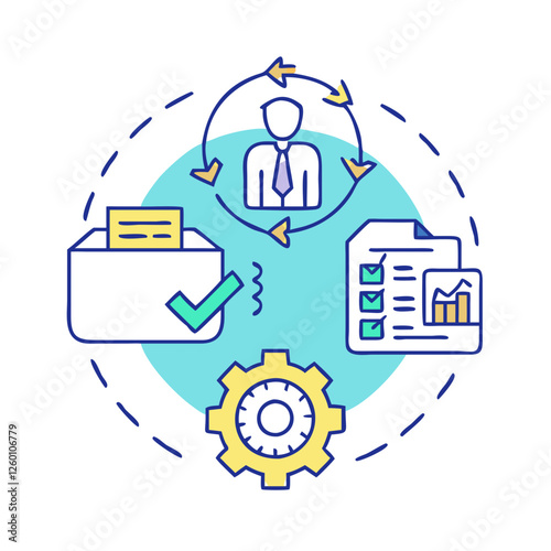 business continuity icon, business continuity vector illustration-simple illustration of business continuity, perfect for business continuity logos and icons