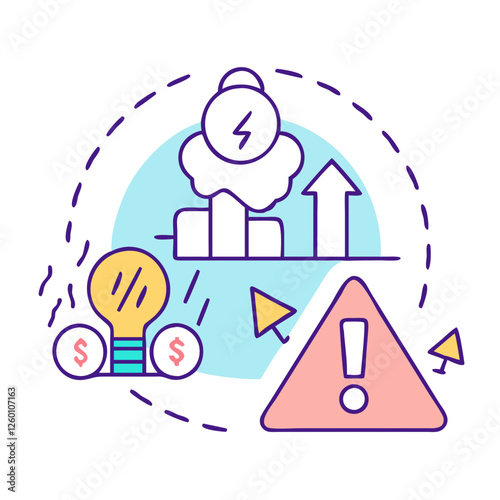 crisis icon, crisis vector illustration-simple illustration of crisis, perfect for crisis logos and icons