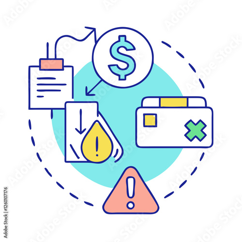 credit risk icon, credit risk vector illustration-simple illustration of credit risk, perfect for credit risk logos and icons