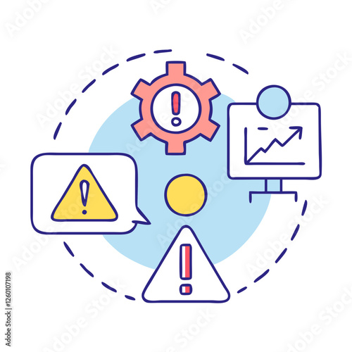 crisis management icon, crisis management vector illustration-simple illustration of crisis management, perfect for crisis management logos and icons