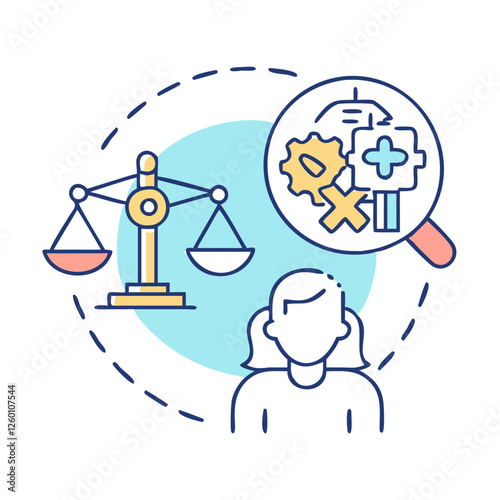 ethical dilemma icon, ethical dilemma vector illustration-simple illustration of ethical dilemma, perfect for ethical dilemma logos and icons