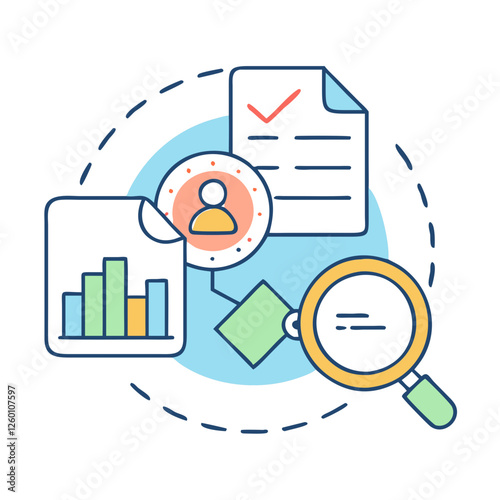 external audit icon, external audit vector illustration-simple illustration of external audit, perfect for external audit logos and icons