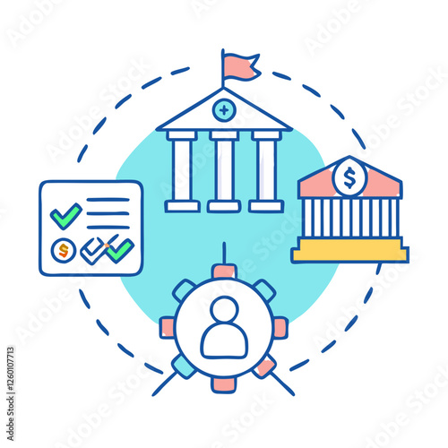 governance icon, governance vector illustration-simple illustration of governance, perfect for governance logos and icons