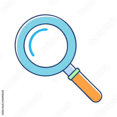 magnifying glass icon, magnifying glass vector illustration-simple illustration of magnifying glass, perfect for magnifying glass logos and icons