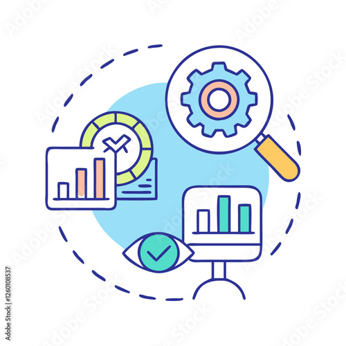 monitoring tools icon, monitoring tools vector illustration-simple illustration of monitoring tools, perfect for monitoring tools logos and icons