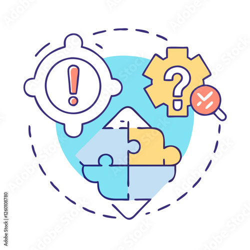 problem solving icon, problem solving vector illustration-simple illustration of problem solving, perfect for problem solving logos and icons