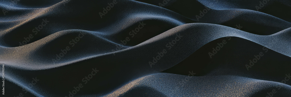 Naklejka premium Exploring the unique texture of black sand with volcanic dust at a coastal location