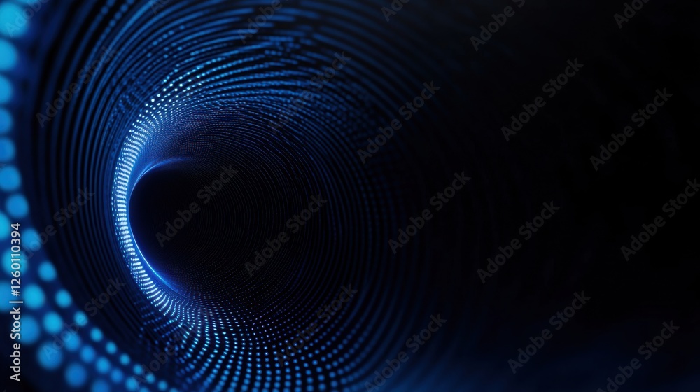 Obraz premium Trendy Blue background with futuristic motifs for design, featuring white space in the center for text. Ideal for hip banners and abstract wallpapers.