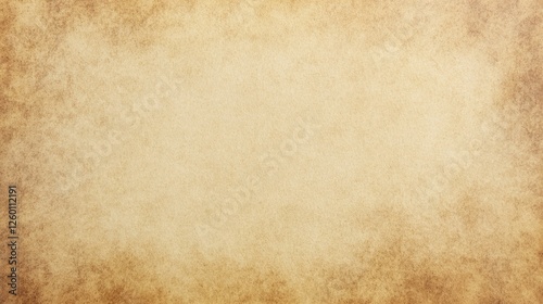 Top View of Blank Parchment Texture with Subtle Grain and Aged Appearance: Ideal for Vintage and Historical Design Elements with Ample White Space