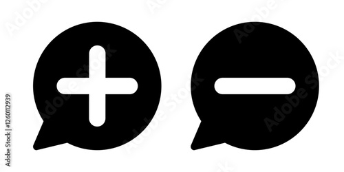 Reaction icon. Review icon set.