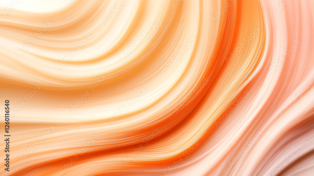 A vibrant, flowing abstract texture showcasing warm shades of orange and cream, perfect for backgrounds, wallpapers, or artistic designs that evoke a sense of warmth and creativity A vibrant, flowing abstract texture showcasing warm shades of orange and cream, perfect for backgrounds, wallpapers, or artistic designs that evoke a sense of warmth and creativity
