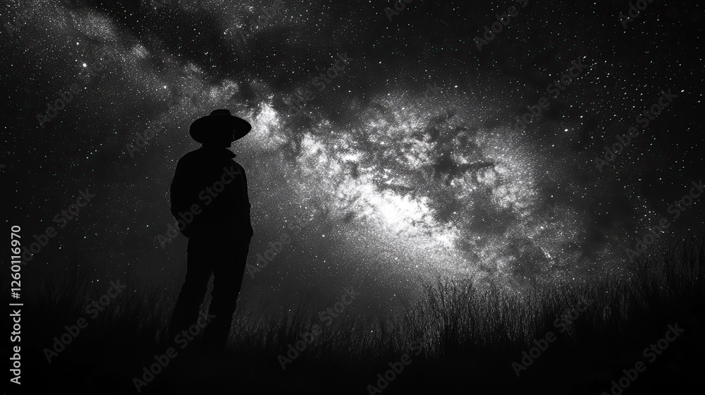 facing my faith silhouette of man looking at the milky way in the sky facing my faith silhouette of man looking at the milky way in the sky