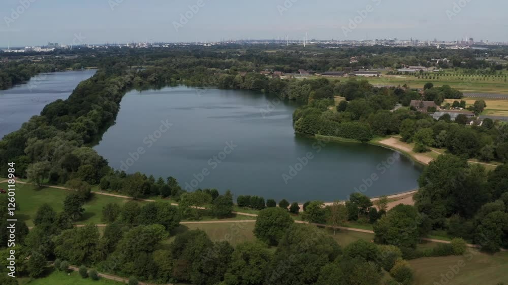 Hamburg Allermöhe Eichbaumsee aus der Luft Hamburg Allermöhe Eichbaumsee aus der Luft