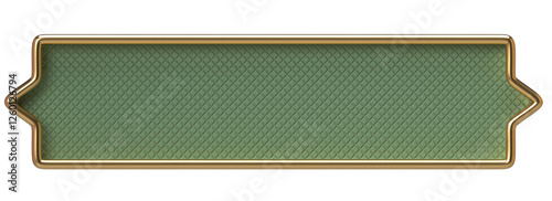 Elegant Green and Gold Decorative Frame Banner