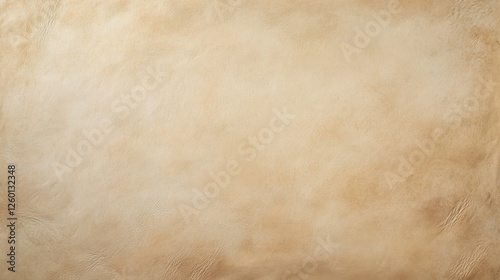 Top-Down View of Pristine Sheepskin Parchment with Soft Aged Appearance: Spacious Center Awaits Your Text or Graphics