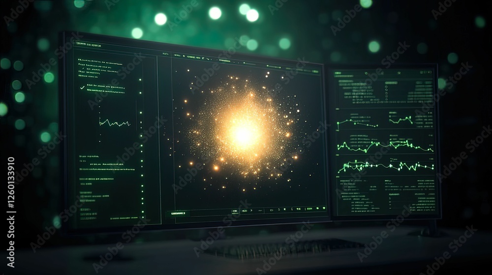 Dynamic hacker attack visuals cybersecurity breach digital workspace high-tech environment close-up perspective explosive event impact Dynamic hacker attack visuals cybersecurity breach digital workspace high-tech environment close-up perspective explosive event impact