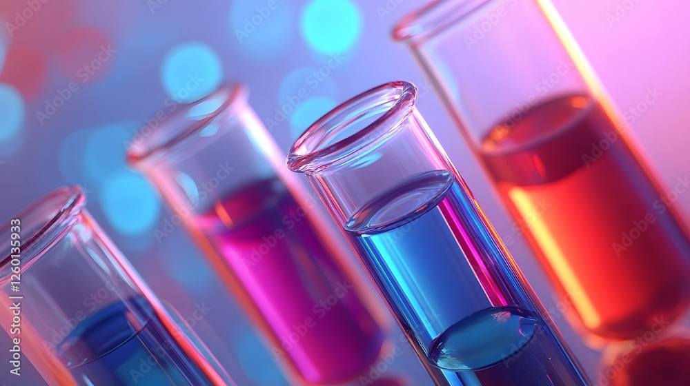 a group of test tubes with different colored liquids in them a group of test tubes with different colored liquids in them