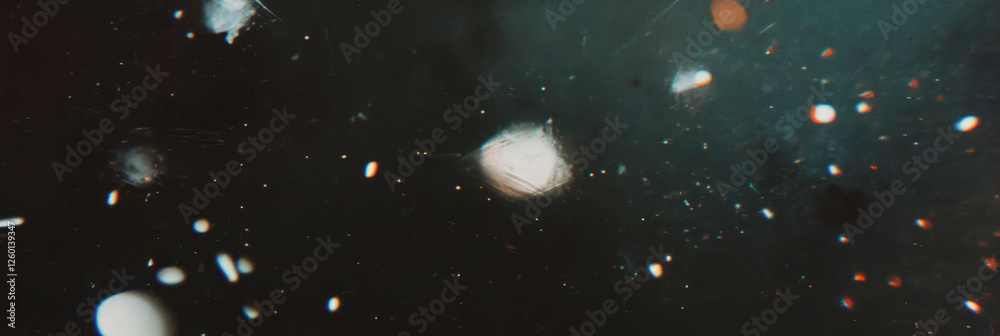 Decayed film texture reveals large dust particles and deep scratches, creating a vintage aesthetic Decayed film texture reveals large dust particles and deep scratches, creating a vintage aesthetic