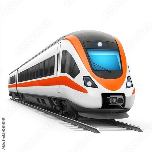 A modern train designed for efficient and rapid transportation, highlighting innovation in public transit.
