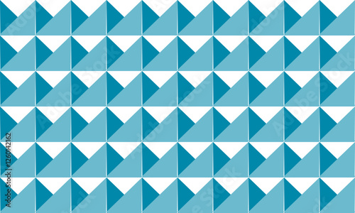 Two tone green blue and white seamless triangle pattern with triangles, seamless abstract geometric pattern repeat style. replete image design for fabric printing, diamond horizontal line pattern
