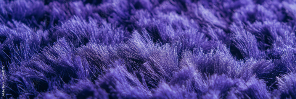 Obraz premium Lavender dense frieze carpet texture highlighting tightly wound pile and deep shadows